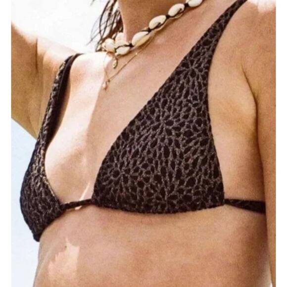 Andie Swim x Demi Moore The Tropez Bikini Top Size M NWT - Picture 1 of 16